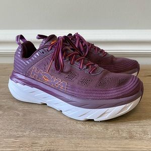 Hoka One One Womens Bondi 6 Purple Running Shoes